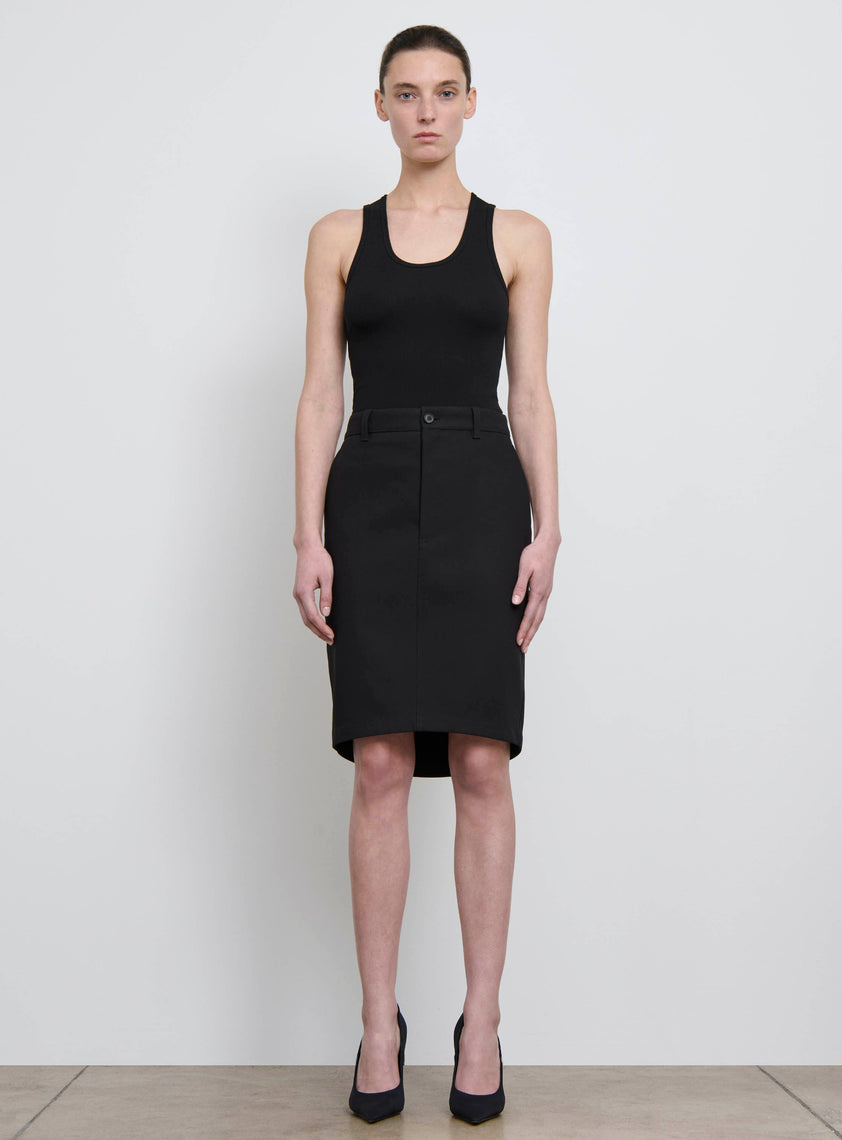 Drill Pencil Skirt